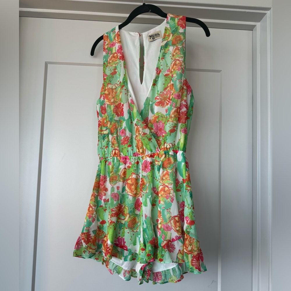 Show Me Your Mumu Romper Cactus Print Size Medium
